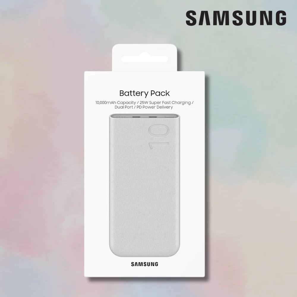 پاوربانک سامسونگ EB‑P3400 ۲۵ وات | ظرفیت ۱۰،۰۰۰ میلیآمپر، دو پورت USB‑C، شارژ فوقسریع