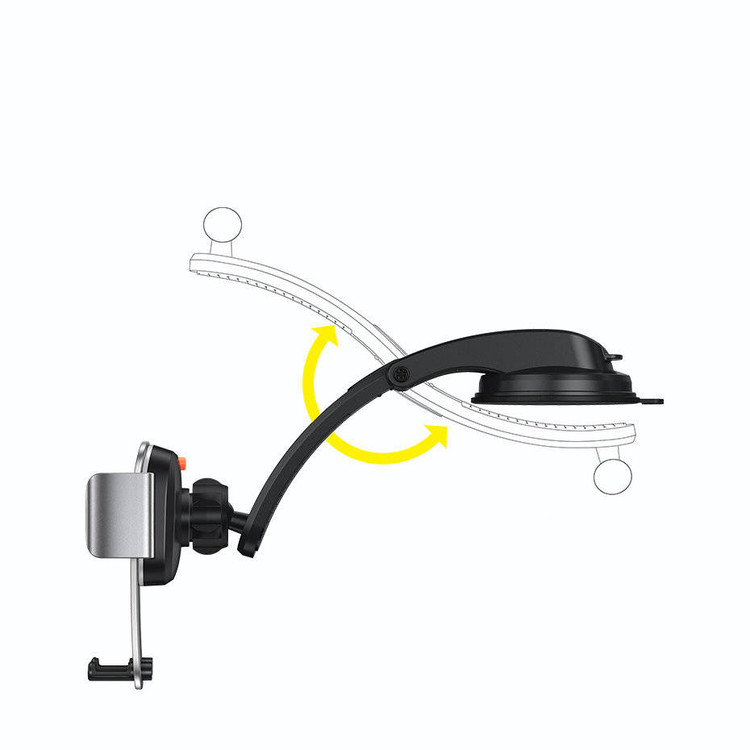 پایه نگهدارنده موبایل خودرو Baseus Easy Control Pro Clamp مدل SUYK010012 | نصب روی داشبورد یا دریچه، عملکرد گرانش، مناسب خرید عمده