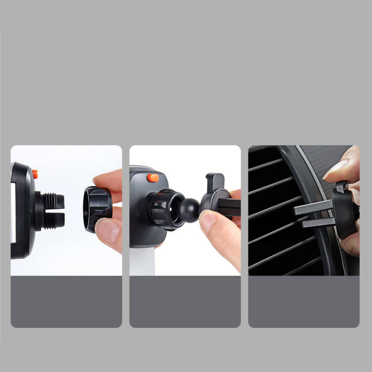 پایه نگهدارنده موبایل خودرو Baseus Easy Control Pro Clamp مدل SUYK010012 | نصب روی داشبورد یا دریچه، عملکرد گرانش، مناسب خرید عمده