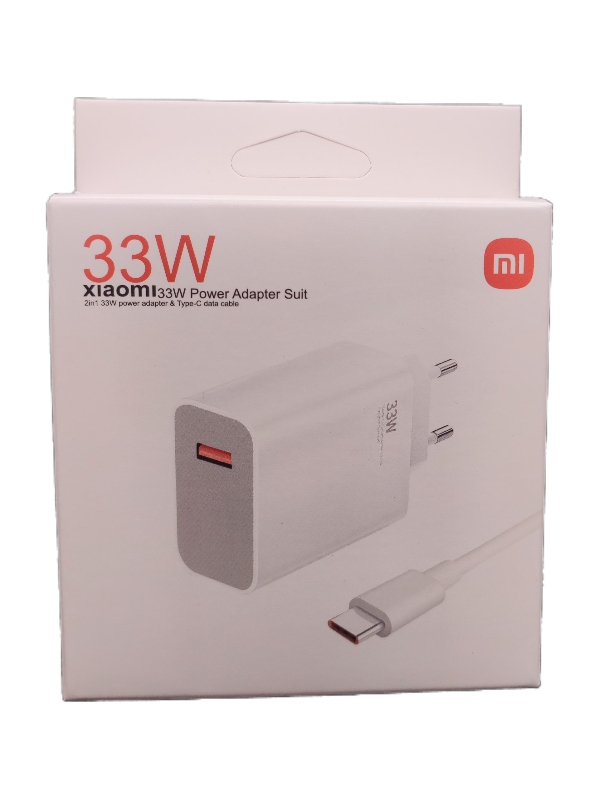 شارژر 33 وات شیائومی با کابل USB-A به Type-C | فست شارژ اصلی