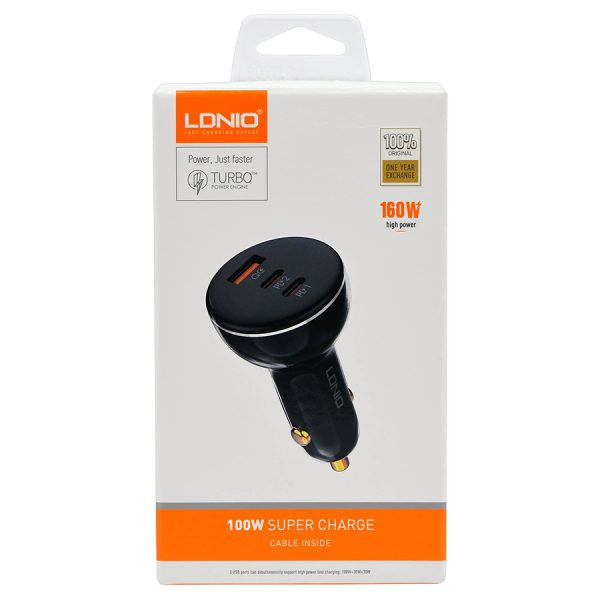 شارژر فندکی چند پورت LDNIO C102