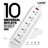 چندراهی برق ۶ پریز با شارژ سریع USB