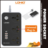 محافظ برق و شارژر چندکاره LDNIO SC3412