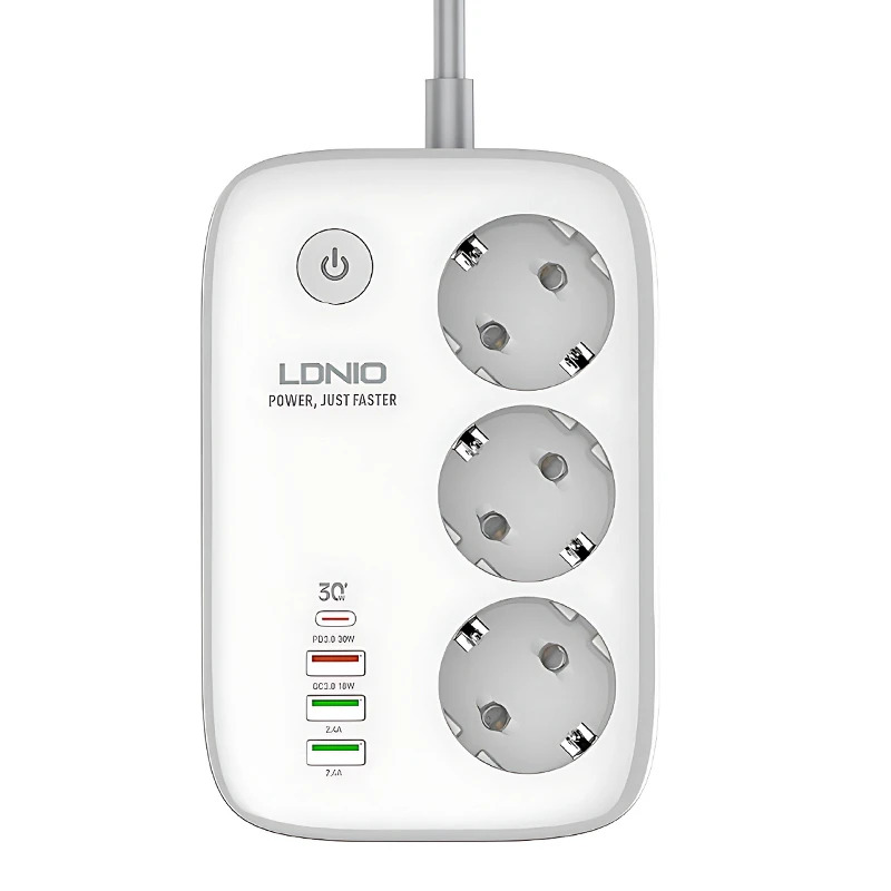 چندراهی برق چندکاره USB دار LDNIO