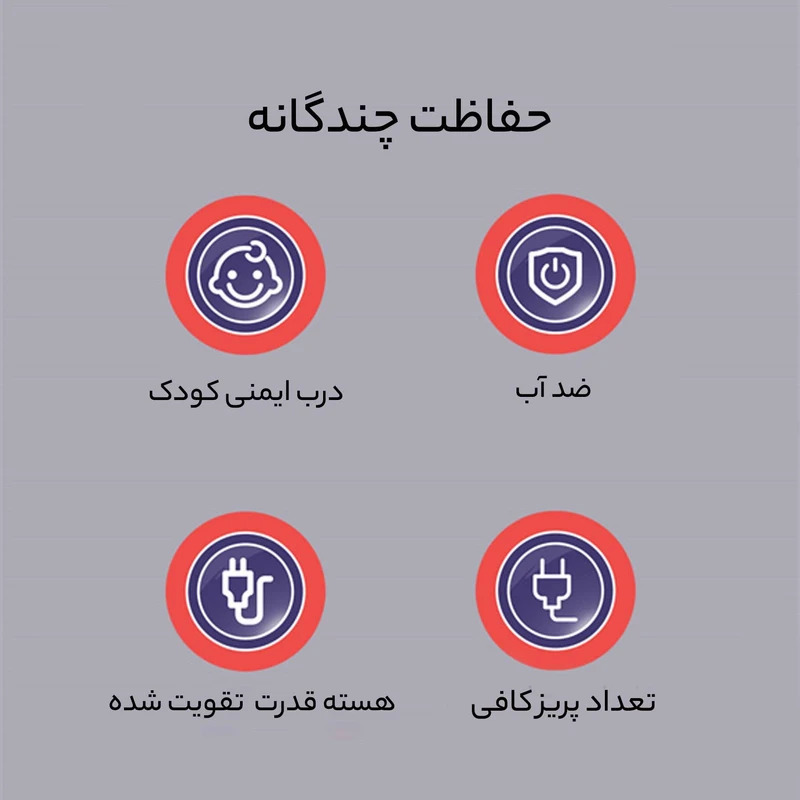 چندراهی برق حرفهای با محافظت کامل LDNIO