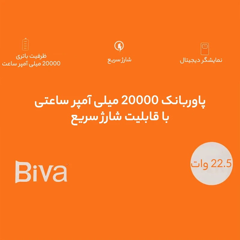 قیمت پاوربانک بیوا مدل BP-017