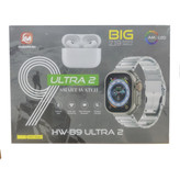 پک ساعت هوشمند و ایرپاد پرو HW-89 ULTRA2 با ۷ بند متنوع