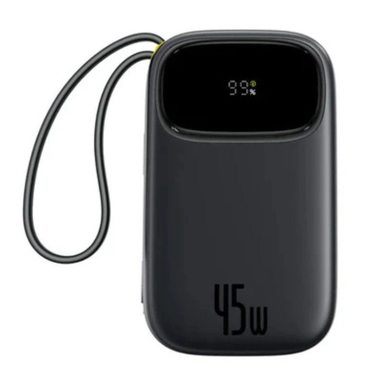 پاوربانک بیسوس مدل Baseus EnerFill Qpow 3 FC31 ظرفیت 20000 میلیآمپر ساعت توان 45 وات – مشکی