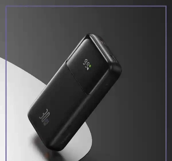 پاوربانک ۳۰ وات ۲۰۰۰۰ میلیآمپر بیسوس مدل Baseus Power Bank PPMD20C با کابل متصل
