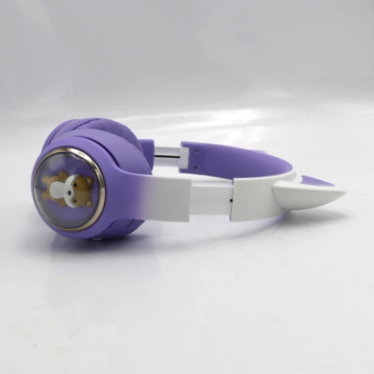 هدفون بلوتوثی عروسکی مدل YPBF-AKZ 51 | طراحی فانتزی، LEDدار، صدای مناسب و مناسب کودکان و نوجوانان