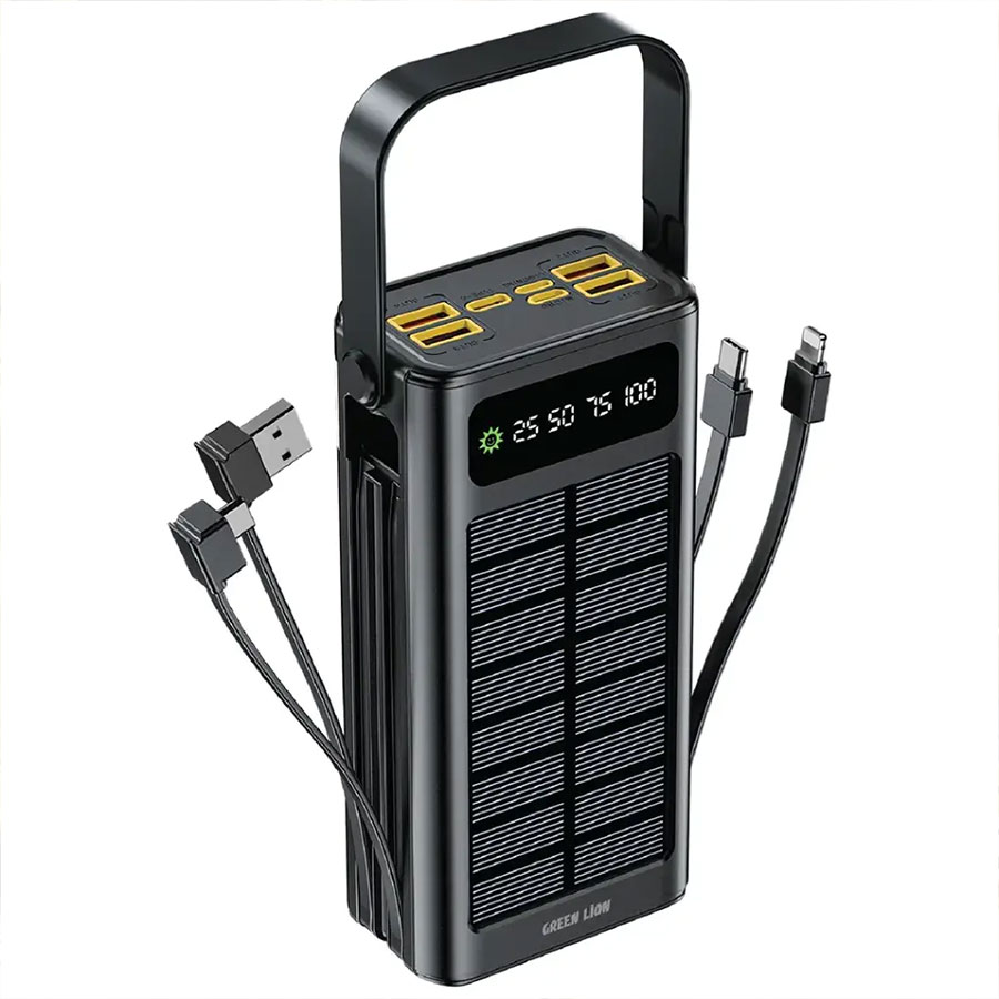 پاوربانک خورشیدی 30000 میلیآمپر گرین لاین مدل Solar X با توان خروجی 20 وات PD