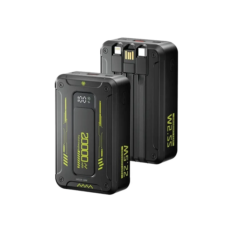 پاوربانک گرین لاین Green Line Xtreme 20 ظرفیت ۲۰۰۰۰ میلیآمپر ساعت | شارژ سریع و دوام بالا