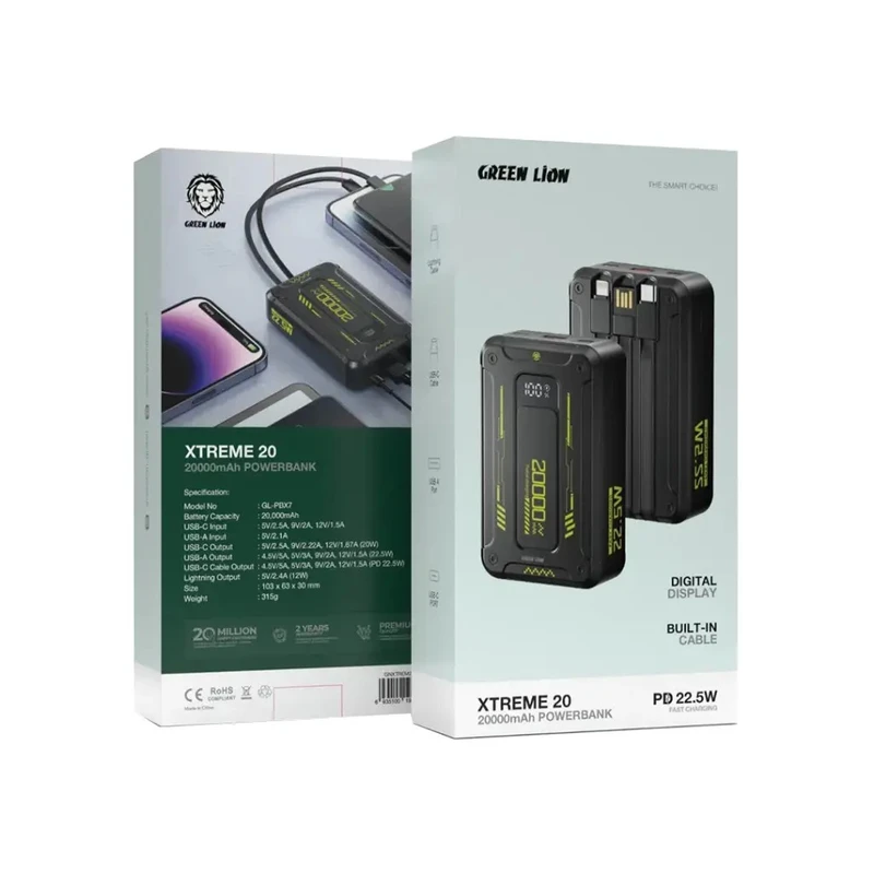 قیمت پاوربانک Green Line Xtreme 20