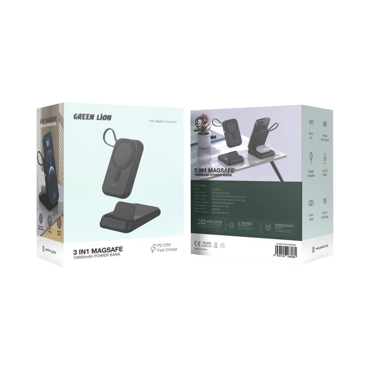 قیمت پاوربانک Green 3In1 MagSafe