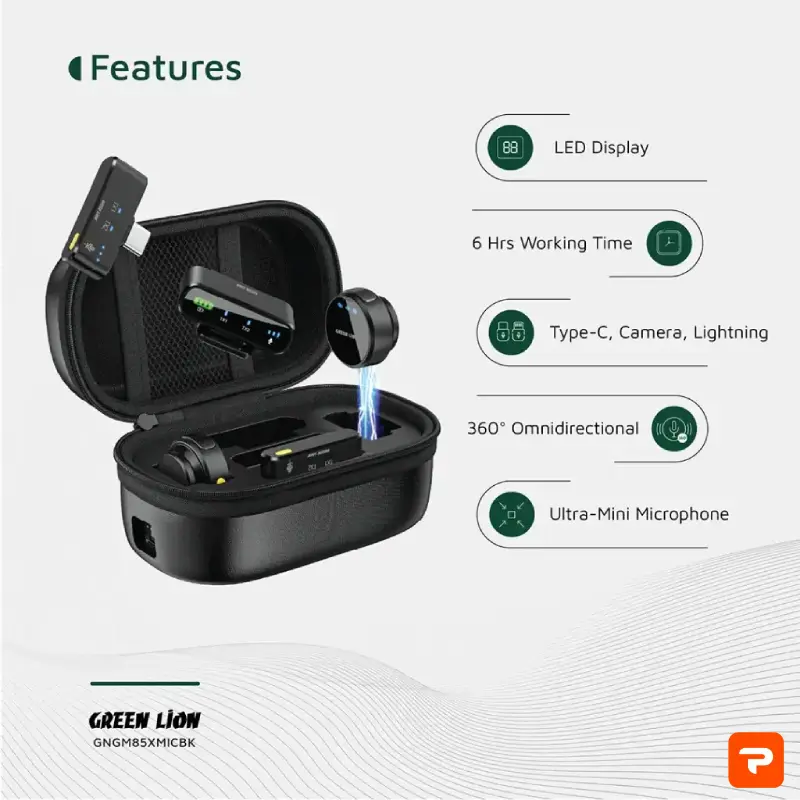 میکروفون Type-C و Lightning گرینلاین