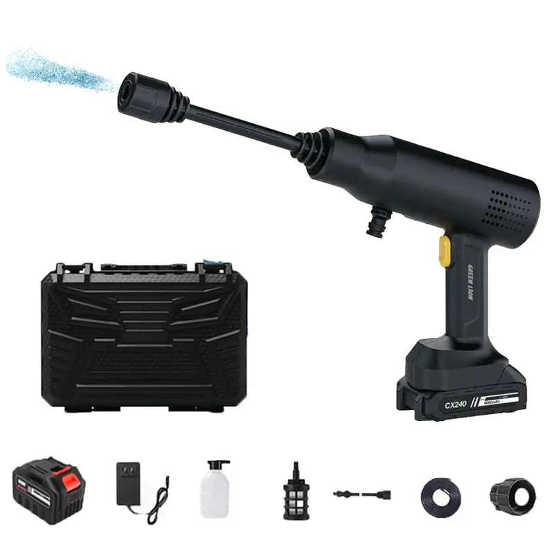 کارواش شارژی گرین لاین مدل CX240 Wash Gun (کد GNC240WGUNBK)